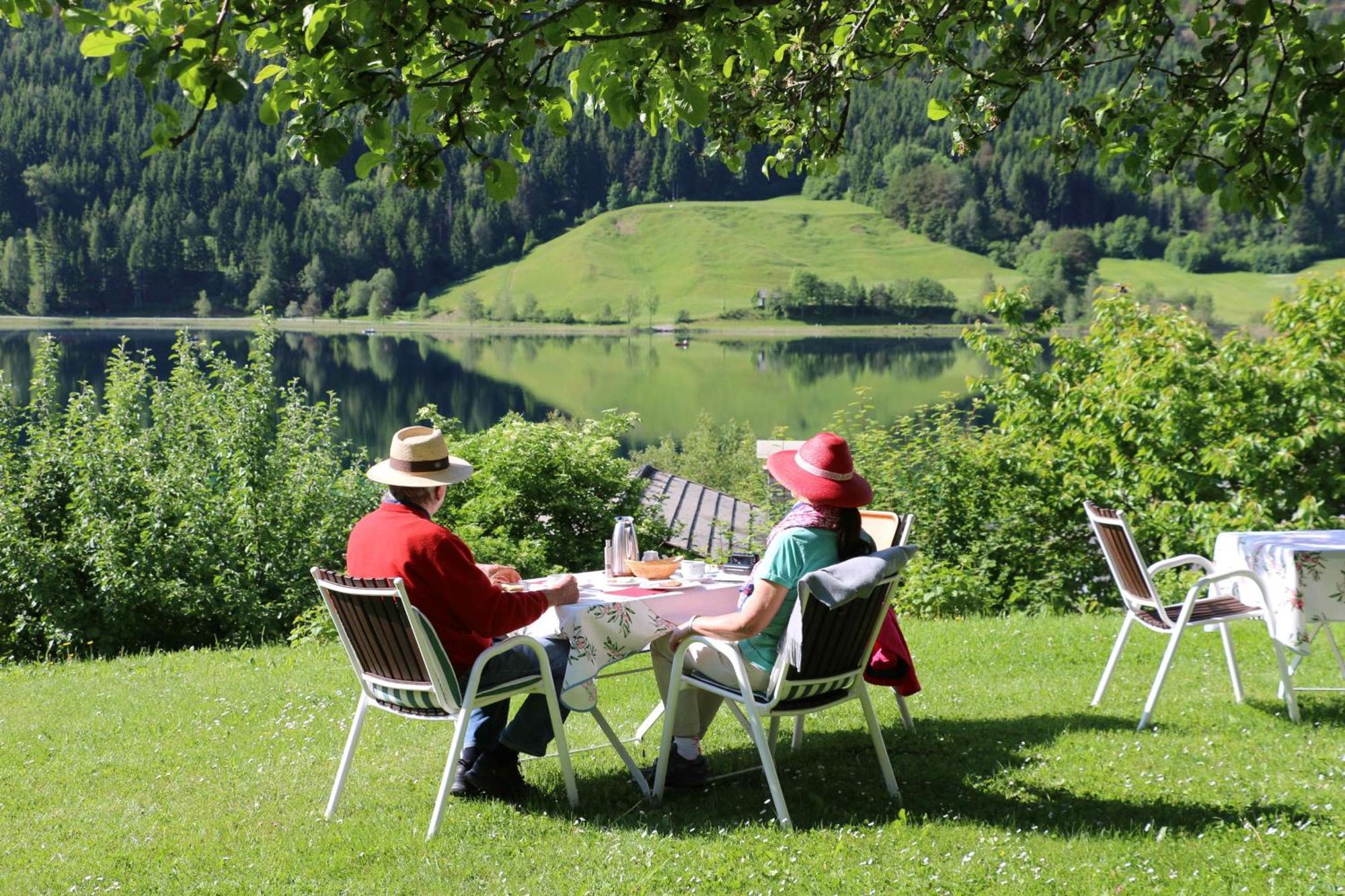 Ferienhof Obergasser Und Bergblick Weissensee Kültér fotó